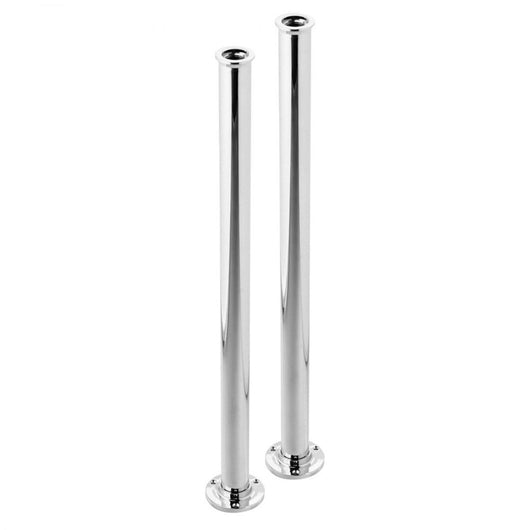  Traditional Bath Tap Standpipes, 660mm x 40mm - Chrome