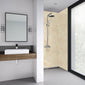 Wetwall Statuario Cream Shower Panel - 2420 x 590mm - Tongue & Grooved