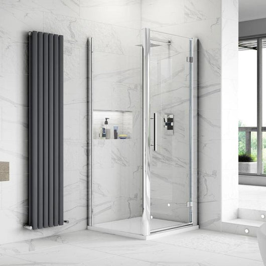  ShowerWorx Summit 900 x 700mm Hinged Shower Enclosure - 8mm Glass