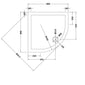 800 x 800mm Quadrant Stone Grey Slate Shower Tray - welovecouk