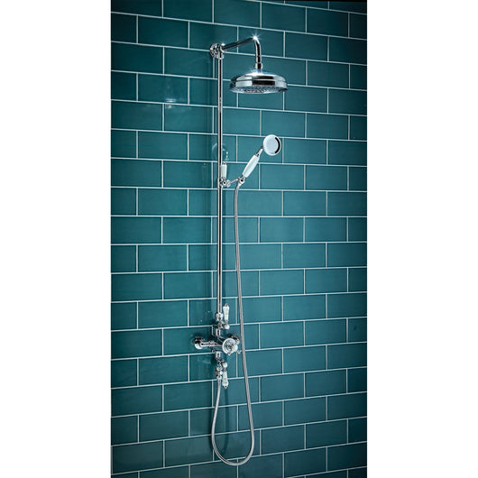  Margate Traditional Rigid Riser Exposed Thermostatic Shower Set