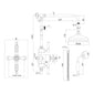 Margate Traditional Rigid Riser Exposed Thermostatic Shower Set