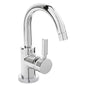 Hudson Reed Tec Side Action Cloakroom Mono Basin Mixer Tap With Push Button Waste Bathroom Tap