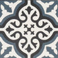 Tetra Black/Blue Matt Porcelain Square Tile