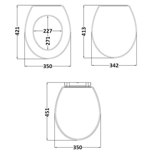  Carlton Low Level Traditional Toilet