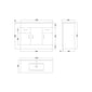 Nuie Eden 1000mm Floor Standing Cabinet & Mid-Edge Basin - Gloss White - welovecouk