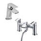 Evo Complete Waterfall Taps Bathroom Suite