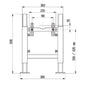 Duo Standard Wall Hung Toilet Frame