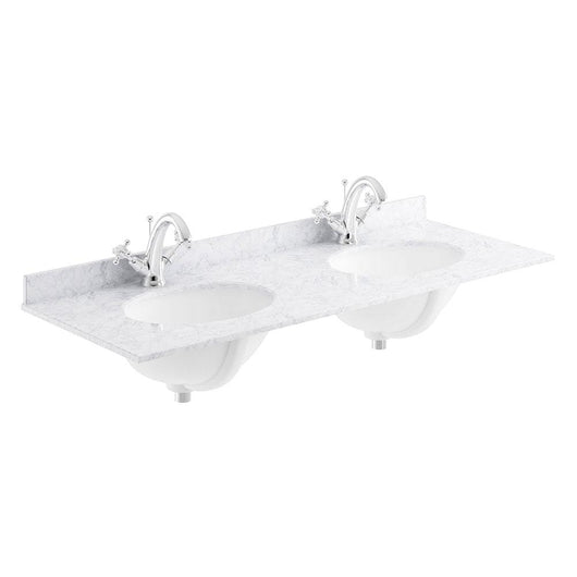  Bayswater 1200mm 4-Door Floor Standing Basin Cabinet - Pointing White - welovecouk
