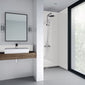 Wetwall White Gloss Shower Panel - 2420 x 590mm - Tongue & Grooved