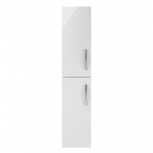  Mantello 300mm Wall Hung 2-Door Tall Unit - White