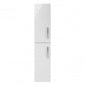 Mantello 300mm Wall Hung 2-Door Tall Unit - White