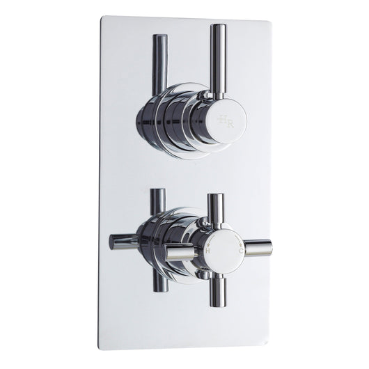  Hudson Reed Tec Pura Twin Thermostatic Shower Valve With Diverter - Chrome