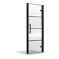 Hudson Reed Apex 8mm Glass 900mm Hinged Shower Door - Matt Black