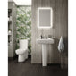 Hudson Reed Arlo Flush to Wall Pan, Cistern & Seat - White - welovecouk