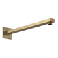 Nuie Windon Thermostatic Concealed shower Valve with Fixed Shower Head , Arm & Shower Handset - Brushed Brass