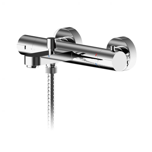  Nuie Arvan Wall Mounted Thermostatic Bath Shower Mixer - Chrome