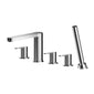 Nuie Arvan  Deck Mounted 5 Tap Hole Bath Shower Mixer - Chrome - welovecouk