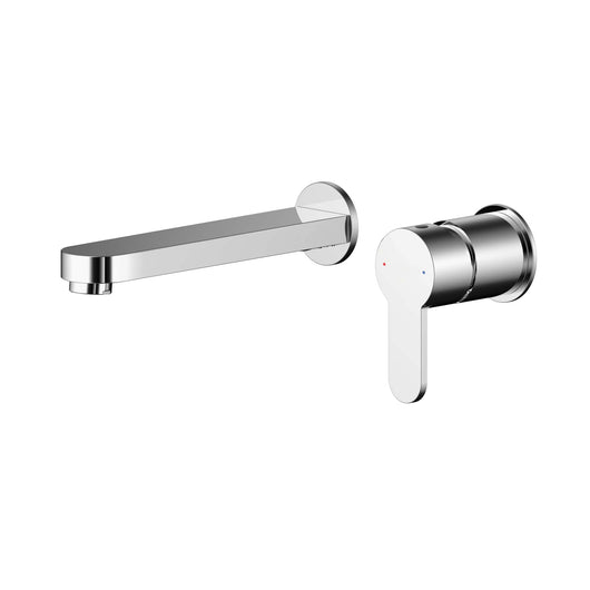  Nuie Arvan Wall Mounted 2 Tap Hole Basin Mixer - Chrome
