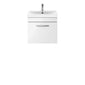 Nuie Athena 500mm Wall Hung Vanity With Basin 3 - Gloss White - ATH013D - welovecouk