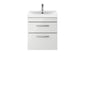 Nuie Athena 500mm Wall Hung Cabinet With Basin 3 - Gloss Grey Mist - ATH105D