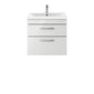 Nuie Athena 600mm Wall Hung Cabinet With Basin 1 - Gloss Grey Mist - ATH110A