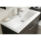 Nuie Athena 600mm Floor Standing Vanity With Basin 1 - Gloss Grey Mist - ATH108A