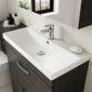 Nuie Athena 600mm Floor Standing Vanity With Basin 3 - Gloss Grey