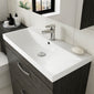 Nuie Athena 600mm Floor Standing Cabinet With Basin 3 - Gloss Grey