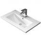 Mantello 800 Wall Hung Single Drawer Basin Vanity Unit Basin - Gloss Grey