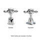 BC Designs Victrion Brushed Gold Crosshead Mono Bidet Mixer
