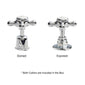 BC Designs Victrion Brushed Nickel Crosshead Mono Bidet Mixer