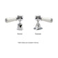 BC Designs Victrion Brushed Chrome Wall Mounted Crosshead Bath Shower Mixer