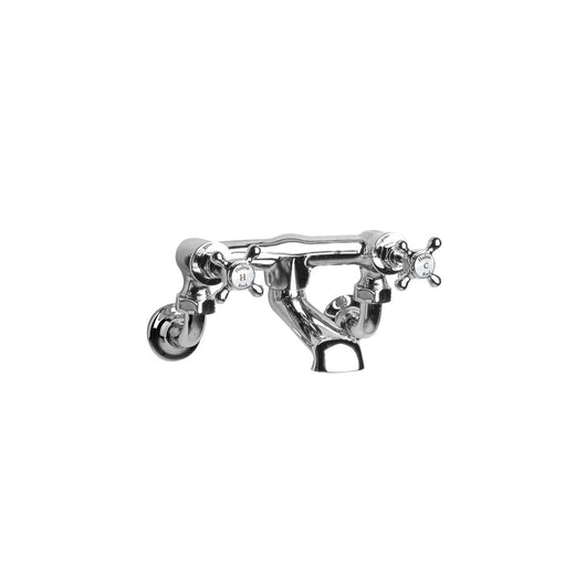  Hudson Reed White Topaz With Crosshead Wall Mounted Bath Filler - Chrome - BC303HXWM