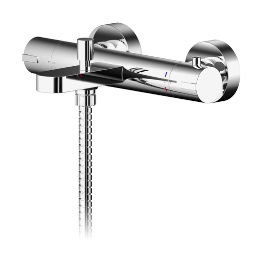  Nuie Binsey Wall Mounted Thermostatic Bath Shower Mixer - Chrome