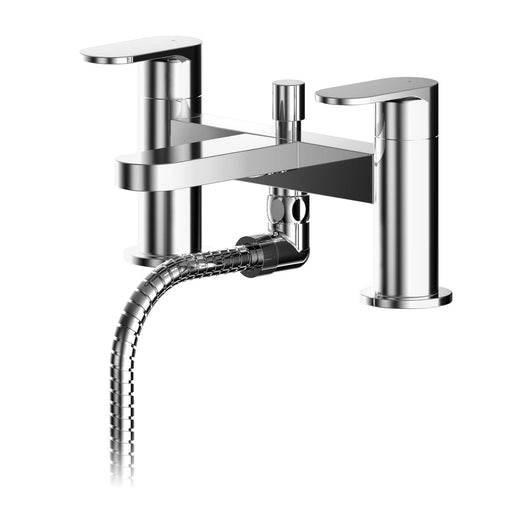  Nuie Binsey  Deck Mounted Bath Shower Mixer With Kit - Chrome