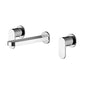 Nuie Binsey Wall Mounted 3 Tap Hole Basin Mixer - Chrome