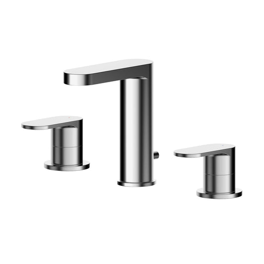  Nuie Binsey  Deck Mounted 3 Tap Hole Basin Mixer With Pop Up Waste - Chrome