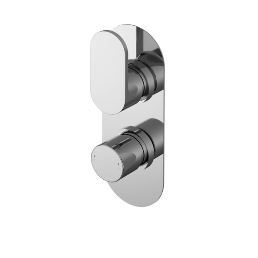  Nuie Binsey  Twin Thermostatic Valve With Diverter - Chrome