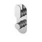 Nuie Binsey  Twin Thermostatic Valve With Diverter - Chrome