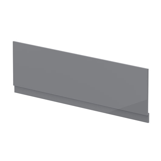  Nuie Straight Front Panel & Plinth (1800mm) - Gloss Cloud Grey