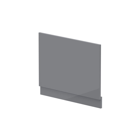  Nuie Straight End Panel & Plinth (700mm) - Gloss Cloud Grey