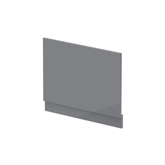  Nuie Straight End Panel & Plinth (750mm) - Gloss Cloud Grey