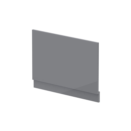  Nuie Straight End Panel & Plinth (800mm)  - Gloss Cloud Grey