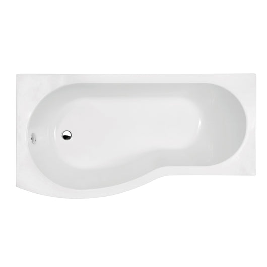  Nuie  1700mm Left Hand B-Shaped Bath - White