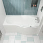 Nuie  1700mm Right Hand B-Shaped Bath - White