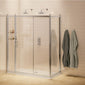 Burlington Traditional Sliding 1200 x 900mm Soft Close Shower Enclosure - 8mm Glass