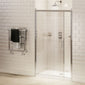 Burlington Traditional Sliding 1100 x 800mm Soft Close Shower Enclosure - 8mm Glass