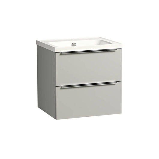  Tavistock Cadence 500mm Wall Mounted Vanity Unit & Basin - Light Grey Gloss