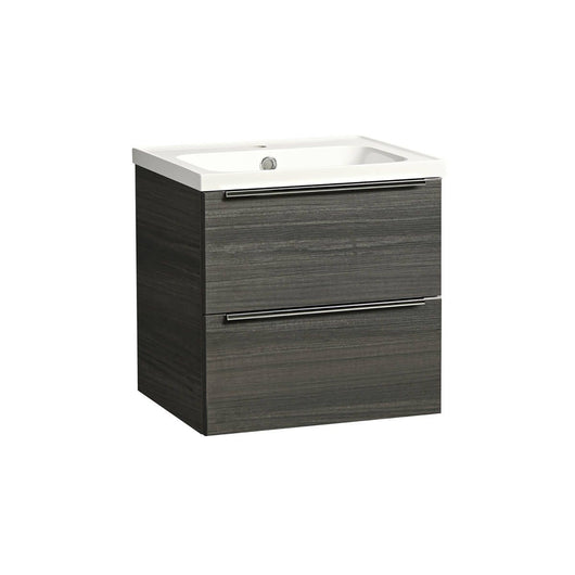  Tavistock Cadence 500mm Wall Mounted Vanity Unit & Basin - Tundra Wood